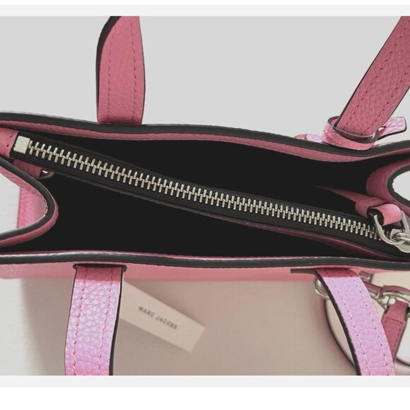 New Marc Jacobs Mini Grind Leather Tote Petal Pink - Picture 5 of 5